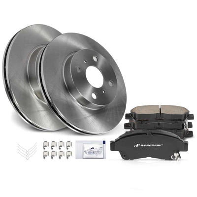 Front Disc Brake Rotors & Ceramic Brake Pads