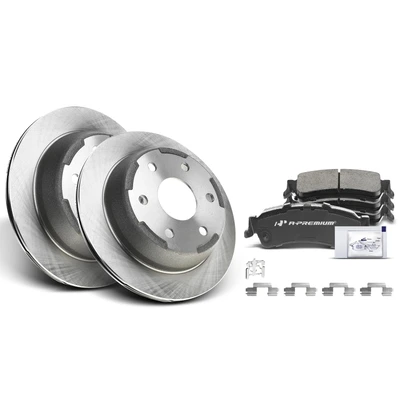 Rear Disc Brake Rotors & Ceramic Brake Pads