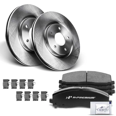 Front Disc Brake Rotors & Ceramic Brake Pads
