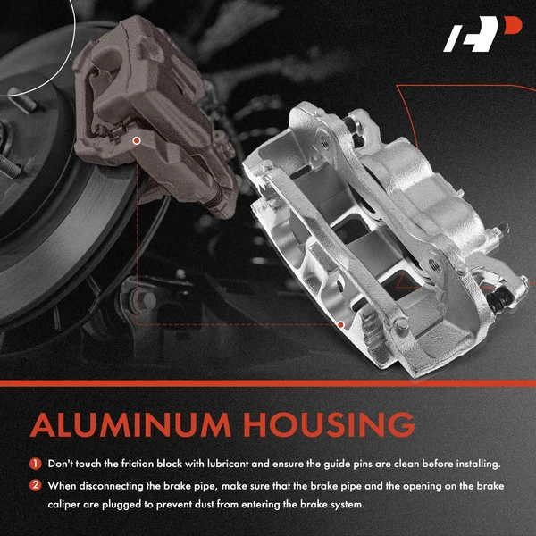 Disc Brake Rotors and Ceramic Pads Kit with Calipers, 8 Pcs, Front Driver & Passenger, A-Premium, APBRPR629