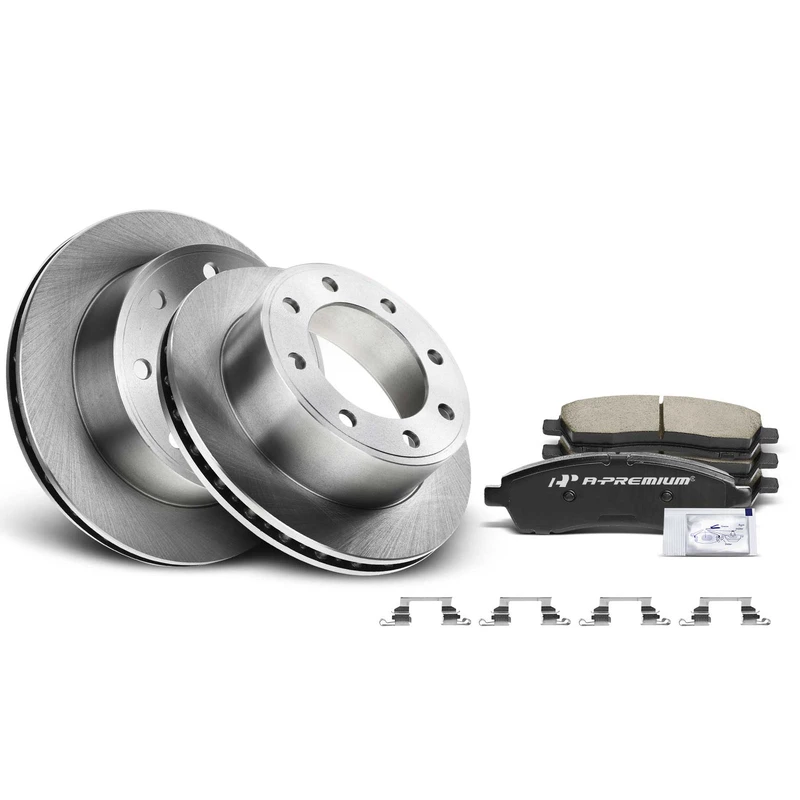 Brake Pad and Rotor Kit, 6 Pcs, Rear Driver & Passenger, A-Premium, APBRPR158