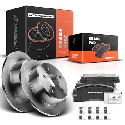Rear Disc Brake Rotors & Ceramic Brake Pads