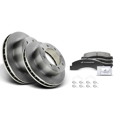 Front Disc Brake Rotors & Ceramic Brake Pads