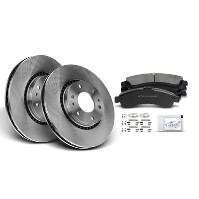 Front Disc Brake Rotors & Ceramic Brake Pads