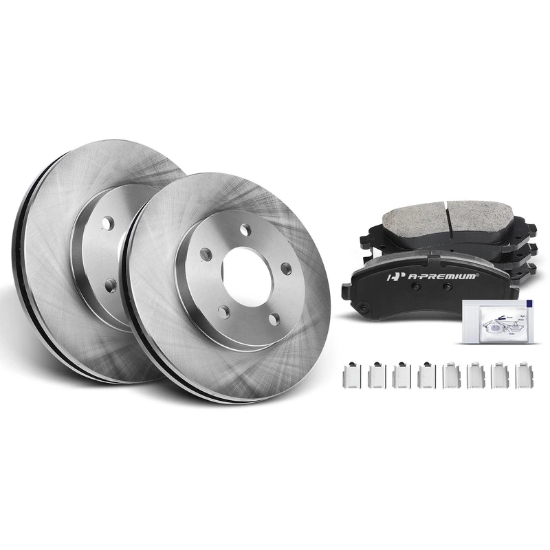 2007 Buick Rendezvous Brake Pad and Rotor Kit Set of 6 Front Driver & Passenger A-Premium APBRPR021