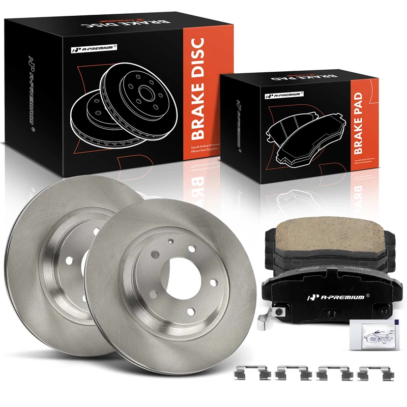 2006 Mazda RX-8 Brake Pad and Rotor Kit Set of 6 Rear Driver & Passenger A-Premium APBRPR1477