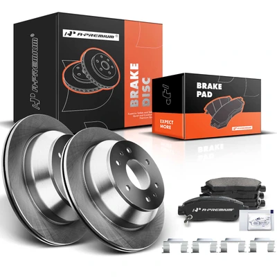Rear Disc Brake Rotors & Ceramic Brake Pads