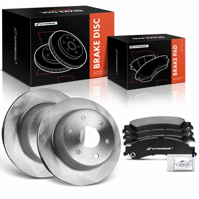 Rear Disc Brake Rotors & Ceramic Brake Pads