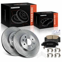 2015-2020 Honda Fit Brake Pad and Rotor Kit, 6 Pcs, Front Driver & Passenger, A-Premium, APBRPR1503