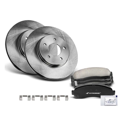Front Disc Brake Rotors & Ceramic Brake Pads