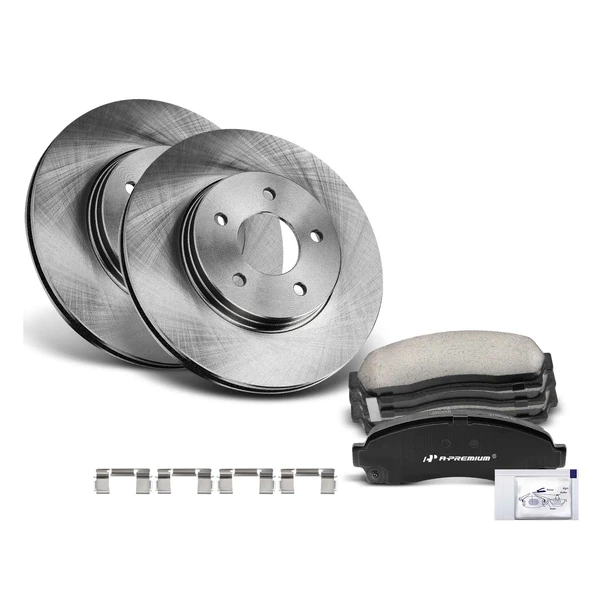 2004 Saturn Vue Disc Brake Rotors and Ceramic Pads Kit, 6 Pcs, Front Driver & Passenger, A-Premium, APBRPR1210