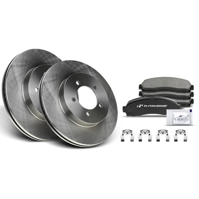 Front Disc Brake Rotors & Ceramic Brake Pads