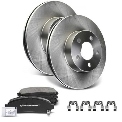 Front Disc Brake Rotors & Ceramic Brake Pads