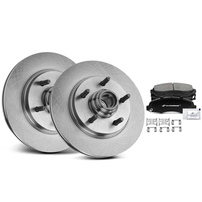 Front Disc Brake Rotors & Ceramic Brake Pads