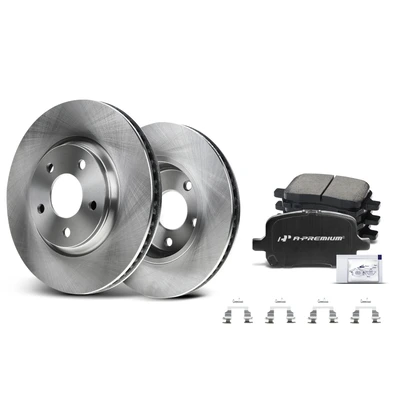 Front Disc Brake Rotors & Ceramic Brake Pads