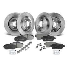 Front & Rear Disc Brake Rotors & Ceramic Brake Pads for Mazda CX-9 2007-2015