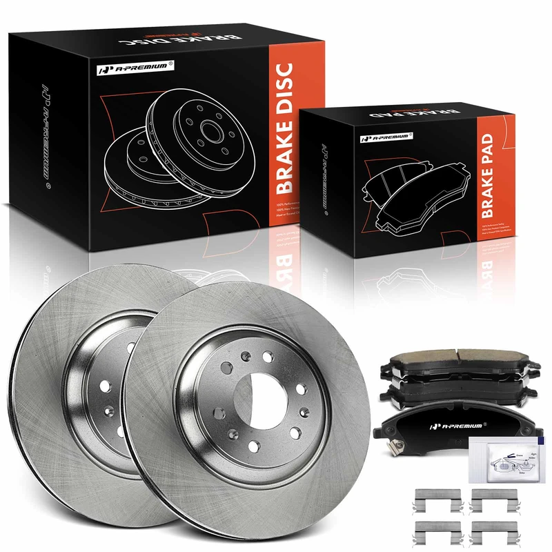 2005 Cadillac SRX Brake Pad and Rotor Kit Set of 6 Front Driver & Passenger A-Premium APBRPR1789