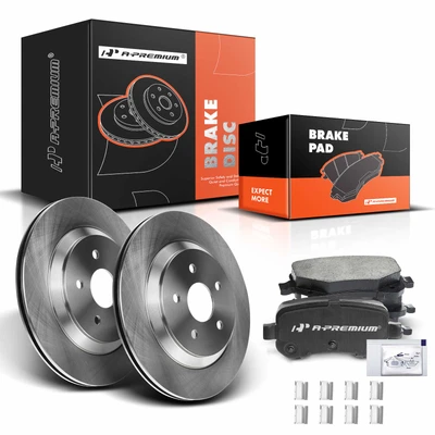 Rear Disc Brake Rotors & Ceramic Brake Pads