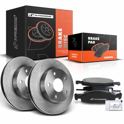 Front Disc Brake Rotors & Ceramic Brake Pads