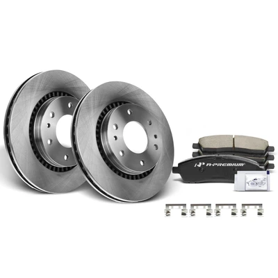 Front Disc Brake Rotors & Ceramic Brake Pads