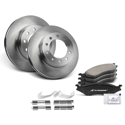Front Disc Brake Rotors & Ceramic Brake Pads