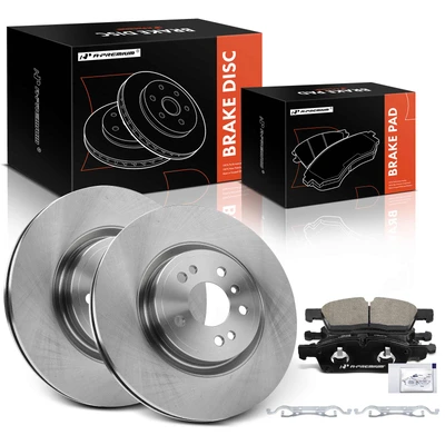 6 Pcs Front Disc Brake Rotors & Ceramic Brake Pads