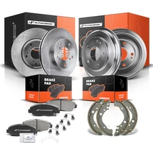 2012-2015 Honda Civic Brake Rotor Pad Drum Shoe Kit Set of 12 Front & Rear A-Premium APBRPR038