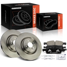6 Pcs Front Disc Brake Rotors & Brake Pads