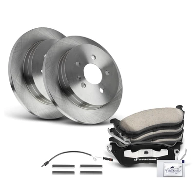 Rear Disc Brake Rotors & Ceramic Brake Pads