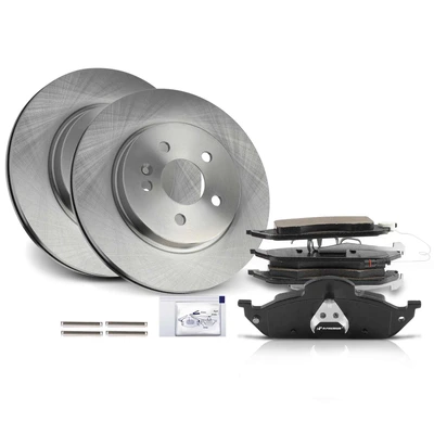 Front Disc Brake Rotors & Ceramic Brake Pads