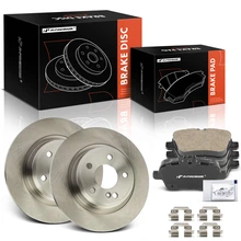 2017-2019 INFINITI QX30 Brake Pad and Rotor Kit, 6 Pcs, Rear Driver & Passenger, A-Premium, APBRPR1604