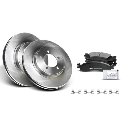 Front Disc Brake Rotors & Ceramic Brake Pads