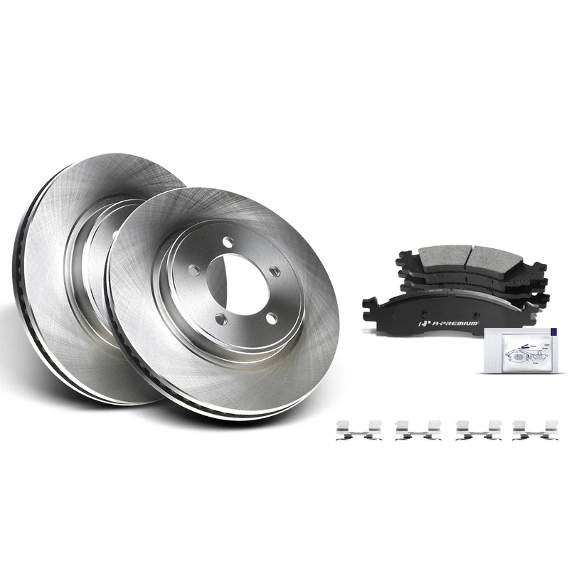 2010 Mercury Mountaineer Brake Pad and Rotor Kit Set of 6 Front Driver & Passenger A-Premium APBRPR184