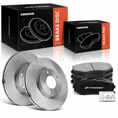 Front Disc Brake Rotors & Ceramic Brake Pads