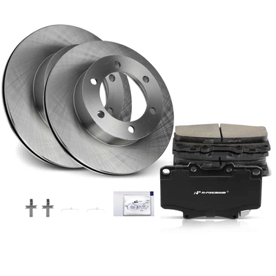 Front Disc Brake Rotors & Ceramic Brake Pads