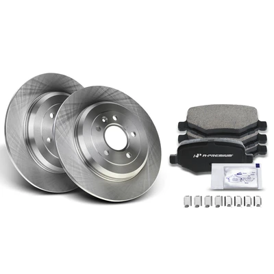 Rear Disc Brake Rotors & Ceramic Brake Pads