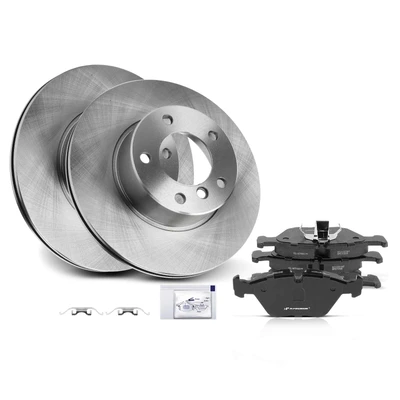 Front Disc Brake Rotors & Ceramic Brake Pads