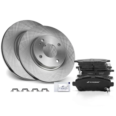 Front Disc Brake Rotors & Ceramic Brake Pads