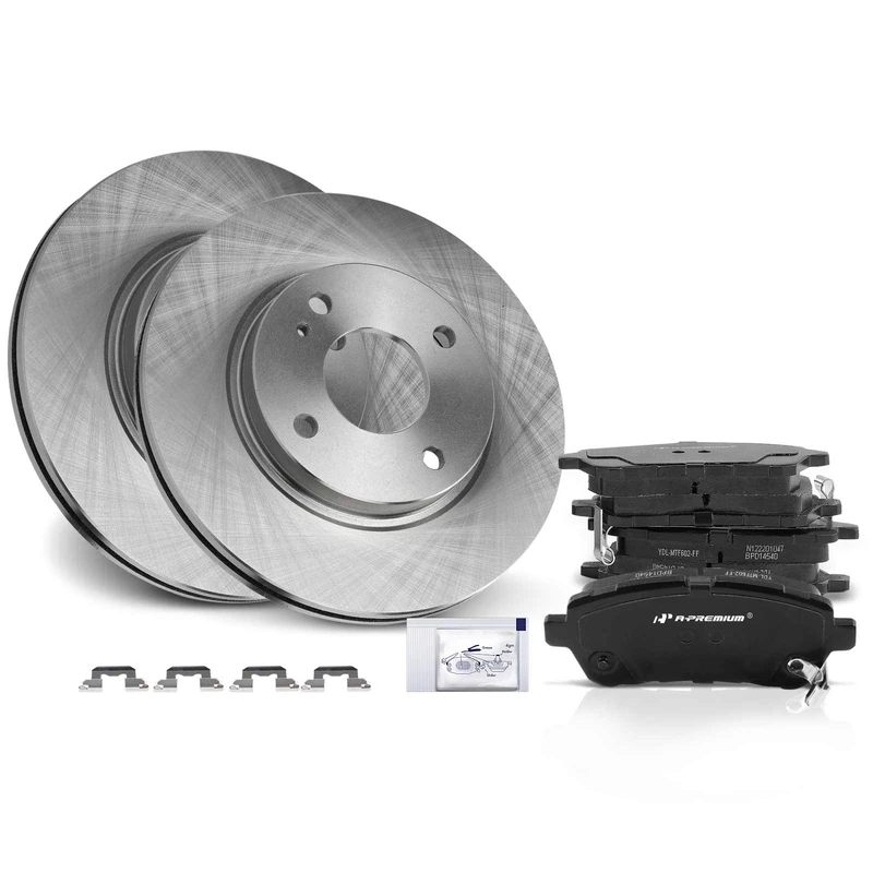 2015 Ford Fiesta Brake Rotor and Pad Kit Set of 6 Front Driver & Passenger A-Premium APBRPR1237
