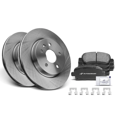 Rear Disc Brake Rotors & Ceramic Brake Pads
