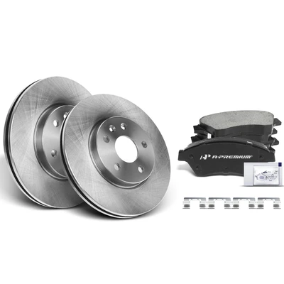 Front Disc Brake Rotors & Ceramic Brake Pads