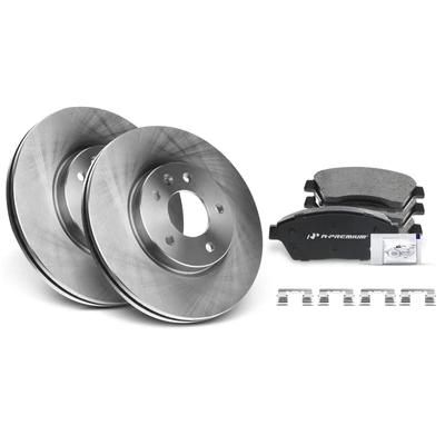 Front Disc Brake Rotors & Ceramic Brake Pads