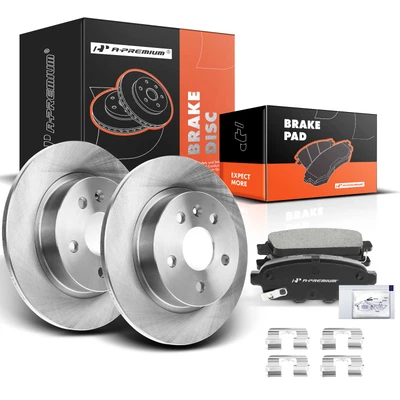 Rear Disc Brake Rotors & Ceramic Brake Pads