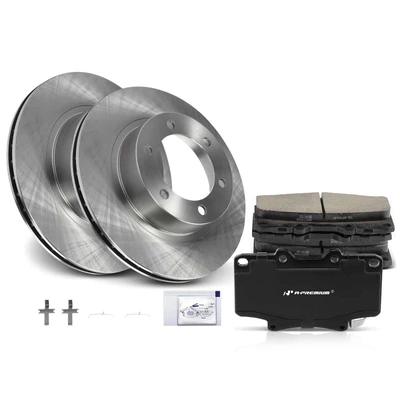 Front Disc Brake Rotors & Ceramic Brake Pads