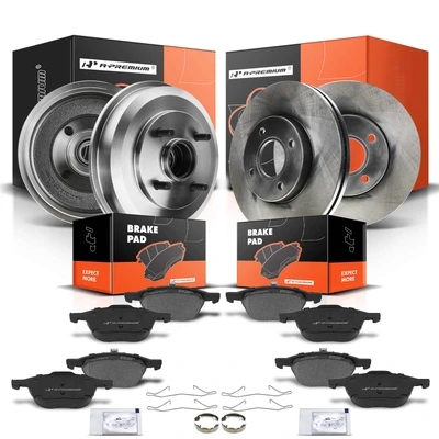Front & Rear Brake Rotors & Brake Pads & Brake Drums & Brake Shoes