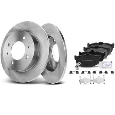 Rear Disc Brake Rotors & Ceramic Brake Pads