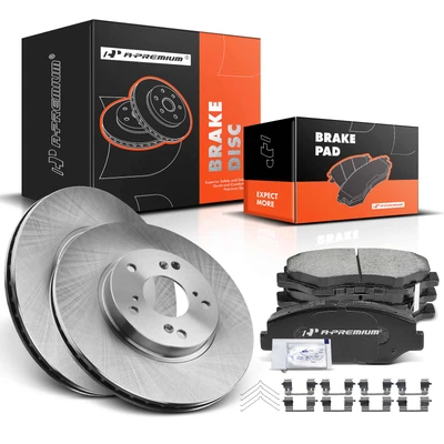 Front Disc Brake Rotors & Ceramic Brake Pads