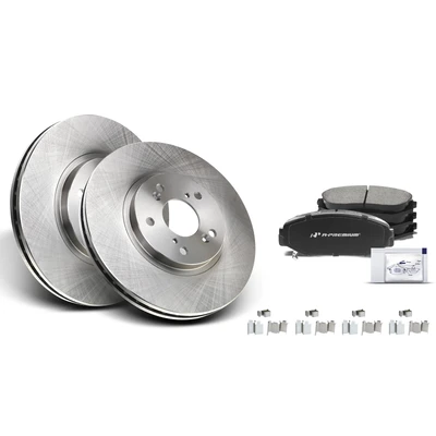 Front Disc Brake Rotors & Ceramic Brake Pads