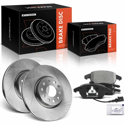 Front Disc Brake Rotors & Ceramic Brake Pads