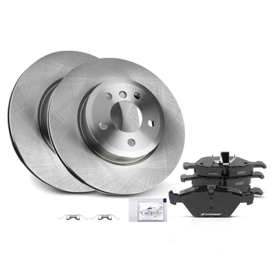 Front Disc Brake Rotors & Ceramic Brake Pads